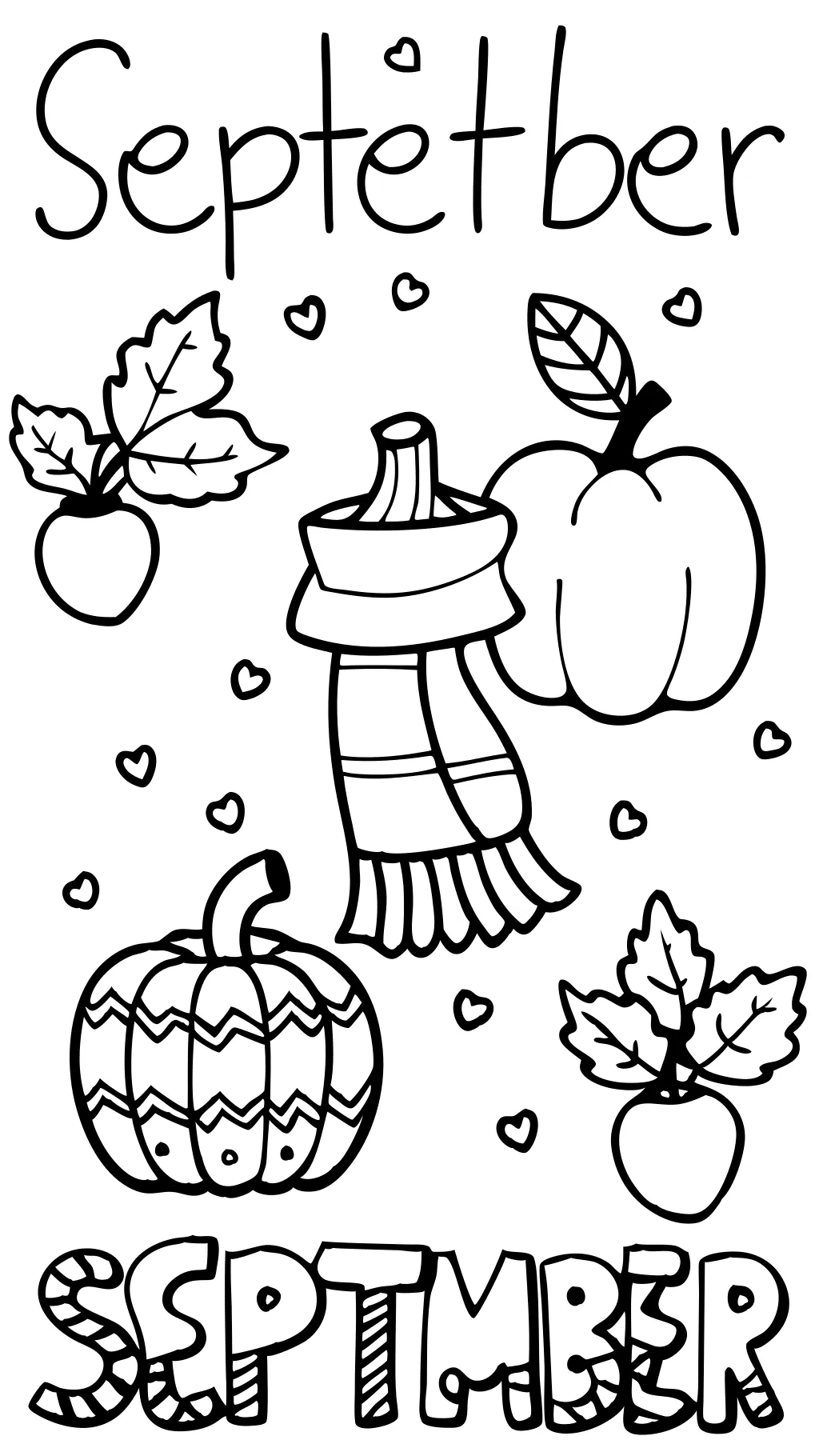 september coloring pages printable